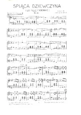 télécharger la partition d'accordéon Spiaca Dziewczyna (La fille endormie) (Valse) au format PDF