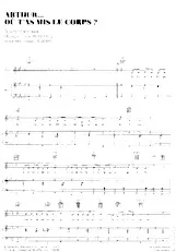 scarica la spartito per fisarmonica Arthur où t'as mis le corps (Interprète : Serge Reggiani) in formato PDF