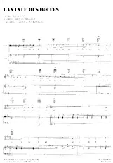 télécharger la partition d'accordéon Cantate des boîtes (Interprète : Les Quatre Barbus) au format PDF