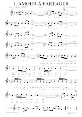 scarica la spartito per fisarmonica L'amour à partager (Madison) in formato PDF