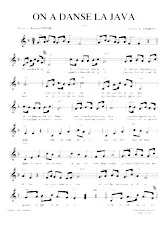 download the accordion score On a dansé la java in PDF format