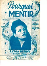 download the accordion score Pourquoi mentir (Chant : Lydia Rennie) (Tango) in PDF format