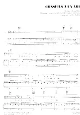 download the accordion score Conseils à un ami (Boléro) in PDF format