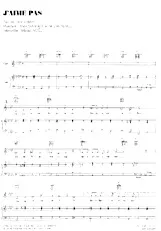 scarica la spartito per fisarmonica J'aime pas (Interprète : Magali Noël) (Fox Trot) in formato PDF