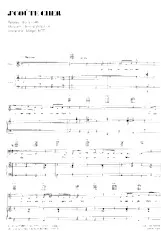 descargar la partitura para acordeón J' coûte cher (Interprète : Magali Noël) en formato PDF