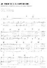 download the accordion score Je trouve ça copurchic (Extrait de la Comédie Musicale : La Bande à Bonnot) (Interprète : Cécile Vassort) in PDF format