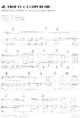 descargar la partitura para acordeón Je trouve ça copurchic (Extrait de la Comédie Musicale : La Bande à Bonnot) (Interprète : Cécile Vassort) en formato PDF