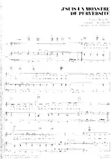 scarica la spartito per fisarmonica J' suis un monstre de perversité (Interprète : Arlette Téphany) (Tango) in formato PDF