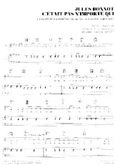 télécharger la partition d'accordéon Jules Bonnot C'était pas n'importe qui (Extrait de la Comédie Musicale : La Bande à Bonnot) (Interprète : Maurice Barrier) (Slow Fox) au format PDF