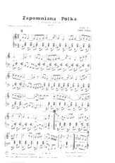 descargar la partitura para acordeón Zapomniana Polka (La polka oubliée) en formato PDF