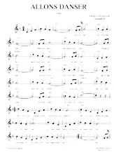 télécharger la partition d'accordéon Allons danser (Valse) au format PDF