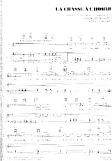 télécharger la partition d'accordéon La chasse à l'homme (Interprète : Magali Noël) (Fox) au format PDF