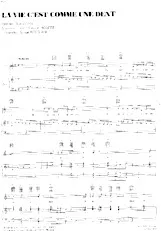 scarica la spartito per fisarmonica La vie c'est comme une dent (Interprète : Serge Reggiani) (Slow Fox) in formato PDF