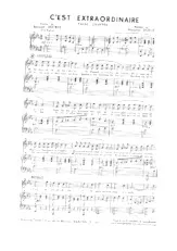 télécharger la partition d'accordéon C'est extraordinaire (Valse Chantée) au format PDF