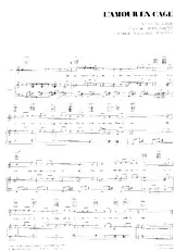 scarica la spartito per fisarmonica L'amour en cage (Interprète : Marie-José Casanova) in formato PDF