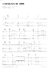 télécharger la partition d'accordéon L'araignée du soir (Interprète : Magali Noël) (Fox Trot) au format PDF