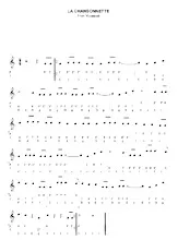 scarica la spartito per fisarmonica La Chansonnette (Chant : Yves Montand) (Accordéon Diatonique) in formato PDF