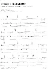 descargar la partitura para acordeón L'époque légendaire (Extrait de la Comédie Musicale : La Bande à Bonnot) (Interprètes : Lucienne Vernay et Pierre Jamet) (Waltz / Slow Rock) en formato PDF