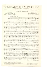 download the accordion score Y m' faut mon pat'lin (Du Film : Le roi du cirage) (Chant : Milton) (One Step Chanté) in PDF format