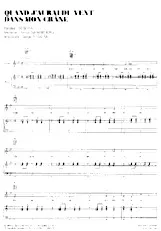 descargar la partitura para acordeón Quand j'aurai du vent dans mon crâne (Interprète : Serge Reggiani) (Fox) en formato PDF