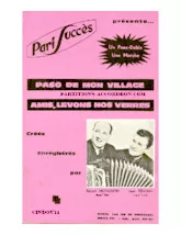 scarica la spartito per fisarmonica Paso de mon village (Orchestration) in formato PDF