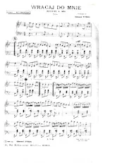 télécharger la partition d'accordéon Wracaj Do Mnie (Reviens à moi) (Polka) au format PDF