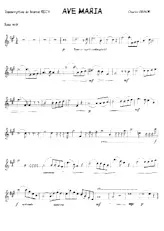 télécharger la partition d'accordéon Ave Marie (Transcription : Michel Rech) (Partie : Saxo mib) au format PDF