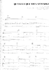 télécharger la partition d'accordéon Qu'est-ce que vous attendez (Interprète : Magali Noël) (Valse) au format PDF
