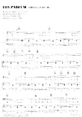 download the accordion score Ton parfum (Strange perfume) (Interprète : Magali Noël) (Slow) in PDF format