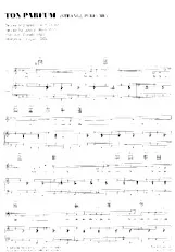 descargar la partitura para acordeón Ton parfum (Strange perfume) (Interprète : Magali Noël) (Slow) en formato PDF