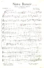 download the accordion score Notre bonsoir (Bonsoir Messieurs Dames) (One Step) in PDF format