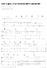 download the accordion score Vous que j'ai longtemps cherché (Interprète : Magali Noël) (Slow) in PDF format