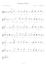 download the accordion score Pensées d'hier in PDF format