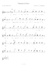 descargar la partitura para acordeón Pensées d'hier en formato PDF