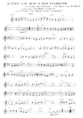 descargar la partitura para acordeón C'est un mauvais garçon (Chant : Henry Garat) en formato PDF