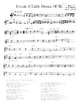 télécharger la partition d'accordéon Dream a Little Dream of Me (Chant : Mamas and the Papas) au format PDF