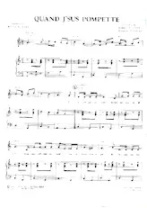 scarica la spartito per fisarmonica Quand j' sus pompette (Marche) in formato PDF