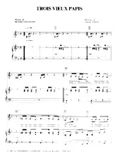 descargar la partitura para acordeón Trois vieux Papis en formato PDF