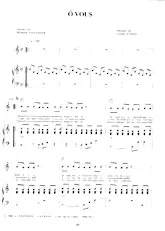 descargar la partitura para acordeón Ô Vous en formato PDF