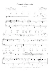 descargar la partitura para acordeón Cuando tù no estàs (Tango) en formato PDF