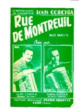 télécharger la partition d'accordéon Rue de Montreuil (Valse) au format PDF