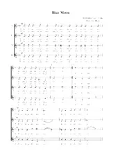 télécharger la partition d'accordéon Blue Moon (Arrangement : F Vila) (Quartet Vocal) au format PDF