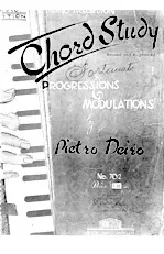 télécharger la partition d'accordéon Piano Accordion Chord Study revised and augmented / Progressions and Modulations by Pietro Deiro au format PDF