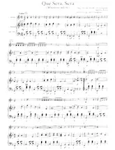 scarica la spartito per fisarmonica Que sera sera (Whatever will be) (Arrangement : Otto Eckelmann) (Duo d'Accordéons) in formato PDF