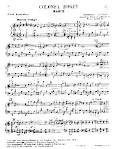 scarica la spartito per fisarmonica Colonel Bogey (Arrangement : Pietro Deiro Jr) (1er + 2ième + 3ième Accordéon) (Marche) in formato PDF