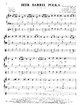 télécharger la partition d'accordéon Beer Barrel Polka (Arrangement : The Oahu Staff) (Duo d'Accordéons) au format PDF
