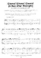 descargar la partitura para acordeón Gimme Gimme Gimme (A man after midnight) (Interprètes : Abba) (Disco Rock) en formato PDF