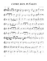 télécharger la partition d'accordéon Como dos puñales (Blues) au format PDF