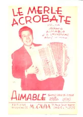 descargar la partitura para acordeón Le merle acrobate en formato PDF