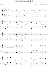 descargar la partitura para acordeón Plaisir d'amour (Valse) en formato PDF